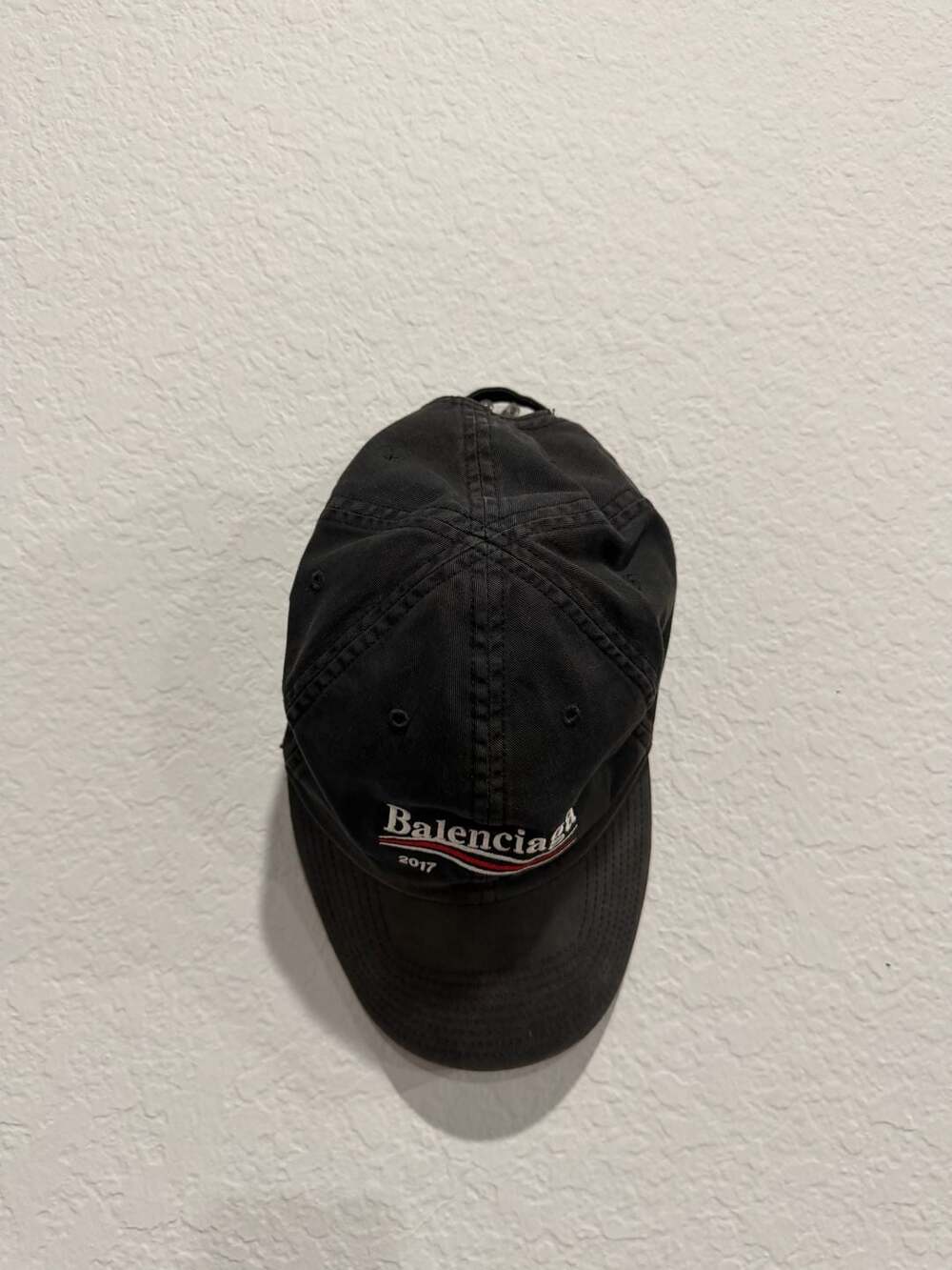 Balenciaga 2017 Political Campaign Baseball Cap in Black